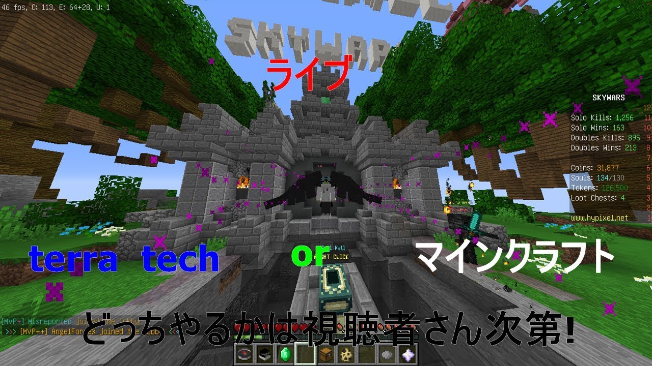 【参加型】terra tech or マインクラフト　どっちやるかは視聴者さん次第！