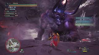 モンスターハンターワールド_極ベヒーモス初クリア！ガンランスで敵視狙い続ける！最後はジャンプ！