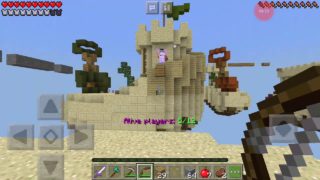 マインクラフトPE cubecraft編 sky warsに挑戦
