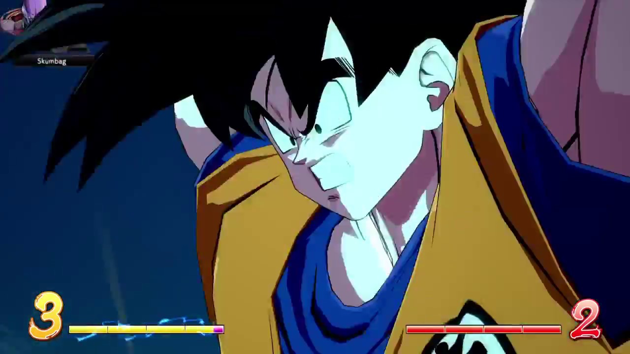 ドラゴンボール ファイターズ　世界１位悟空（黒髪）　１５８HIT超元気玉コンボ　１０割オーバーの超コンボ