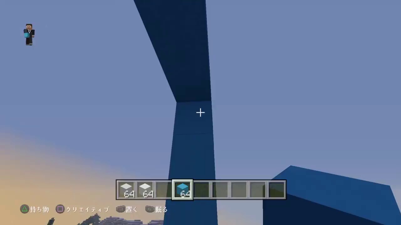 マインクラフトクリエイティブでUUUMマークずくり