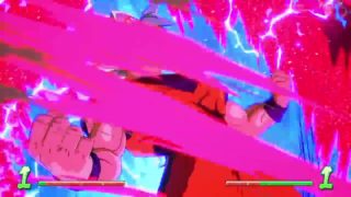 ドラゴンボール ファイターズ　世界１位スーパーサイヤ人ブルーチーム　ギャリックかめはめ波コンボがクロスでカッコ良すぎ