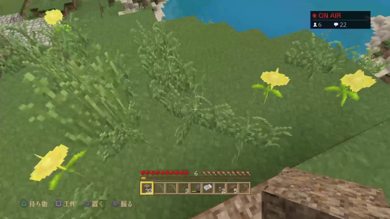 PS4　少しびんびんなのでマインクラフト