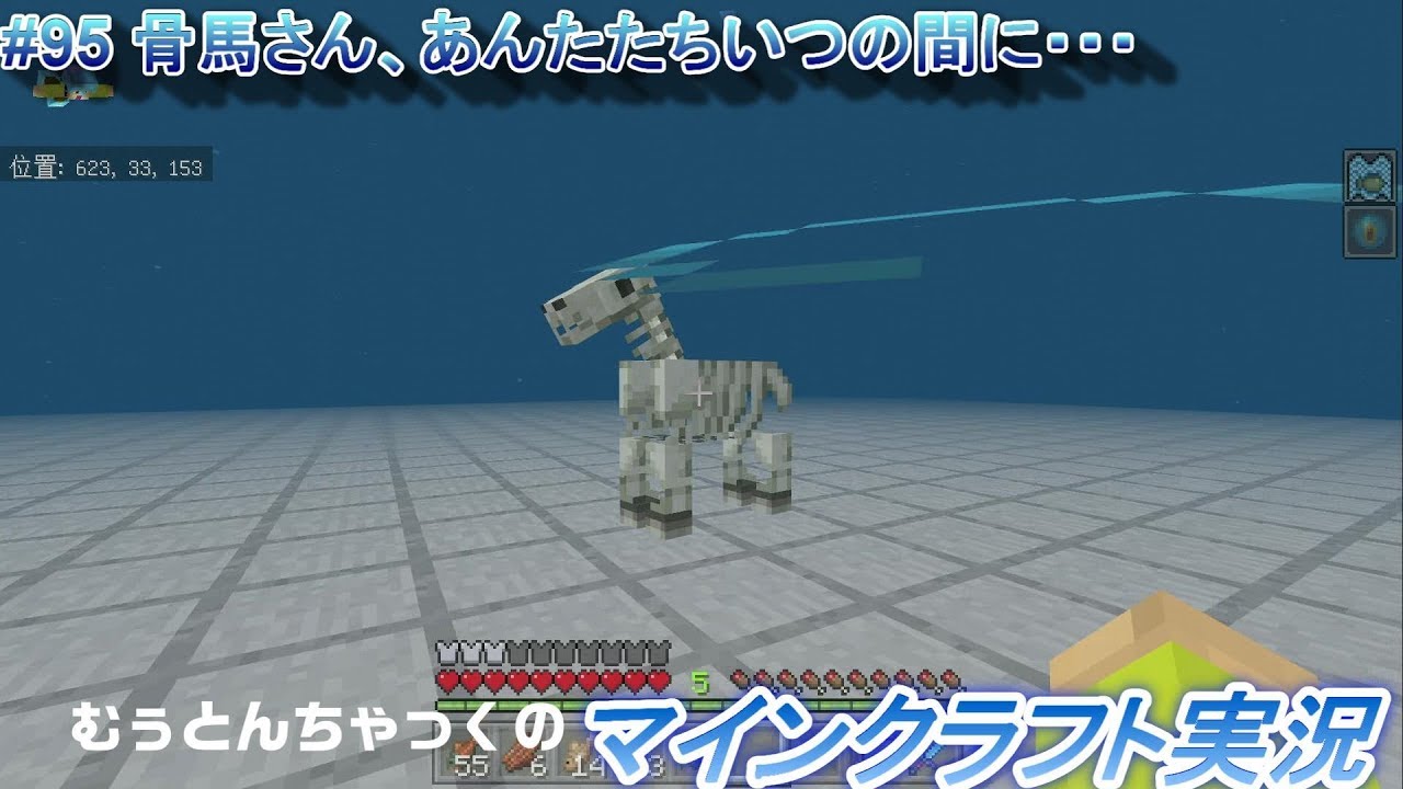 【マインクラフト】#95 骨馬さん、あんたたちいつの間に・・・～ むぅとんちゃっくのマインクラフト実況