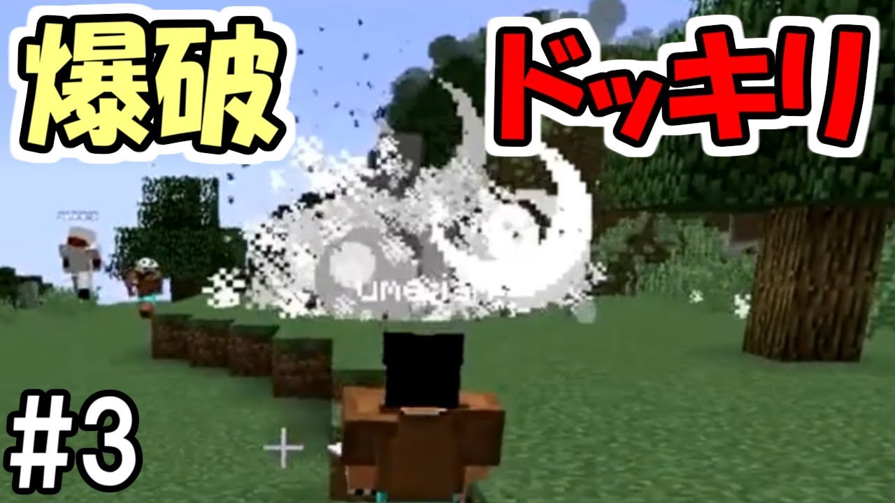 【マインクラフト】#3 ワイテルズに爆破ドッキリをしかけてみた　～マイクラバトルロワイアル～【コラボ】【実況】