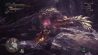 夜中のモンスターハンターワールド