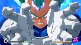 ドラゴンボール ファイターズ　世界１位スーパーサイヤ人ブルーチームVS悟空（黒髪）　これは名勝負　ブルーに界王拳コンボ