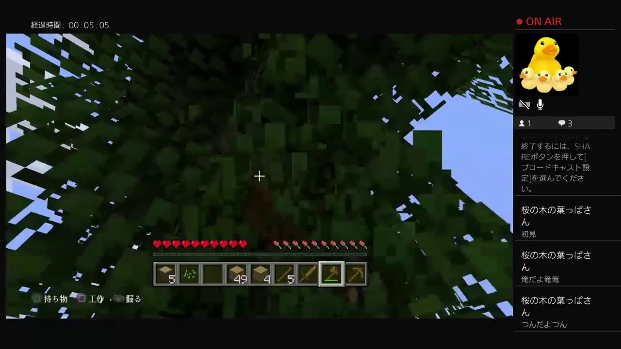 お子様がするマインクラフト　PS4