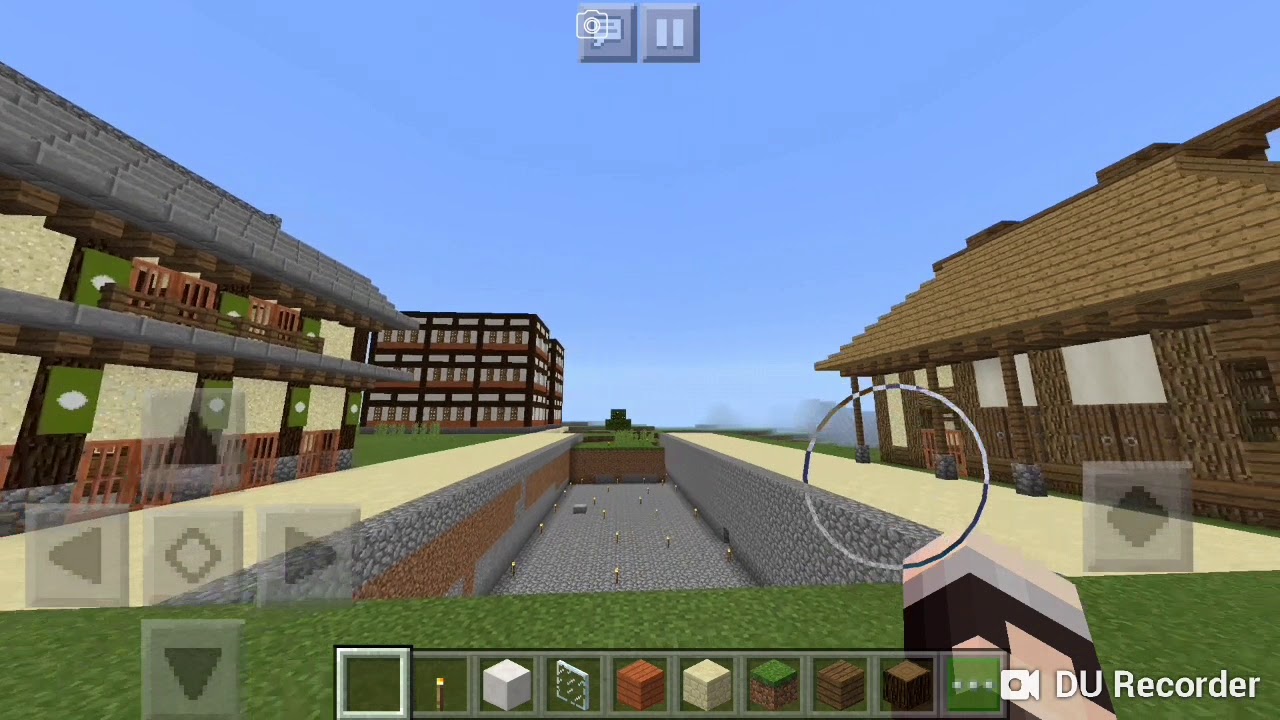 【マインクラフトPE】クリエイティブで街作り中！【途中経過】