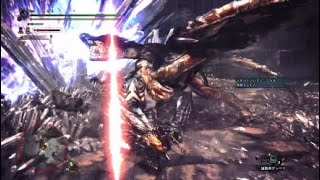 モンスターハンターワールド　嵐のさなかにて　歴戦王クシャルダオラ　ソロ＋オトモ