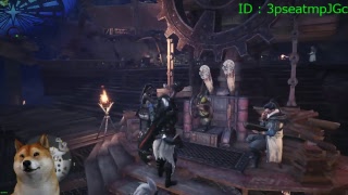 【PC版】モンスターハンターワールド MHW 適当にクエ参加