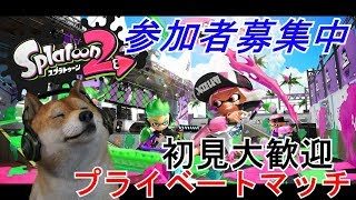 【スプラトゥーン2】参加型プライベートマッチ！フレンド募集中【初見大歓迎】