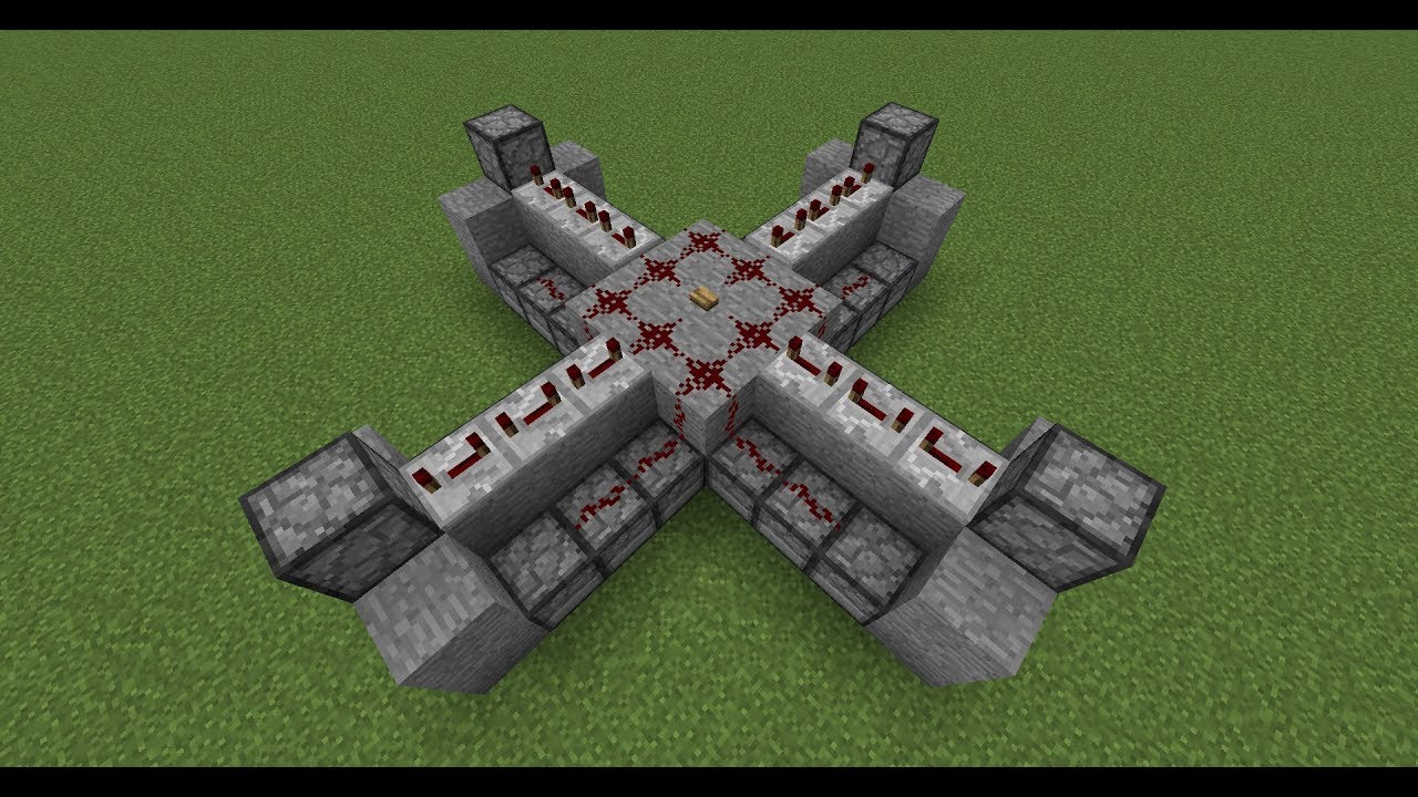 （マインクラフト）4方向TNTキャノンを作ってみた。（作り方有り）【むらチャンネル】