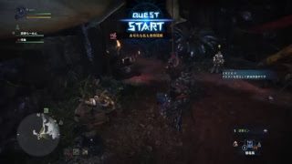 モンスターハンターワールドPC 弓素材集めとレベル上げなど　HR55　（実況無しです）