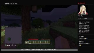 マインクラフト　第０回　2018年９月５日・水曜日　テスト配信（無言です）［PS4］