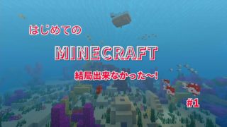 【SWITCH】はじめてのマインクラフト結局できなかった～!!