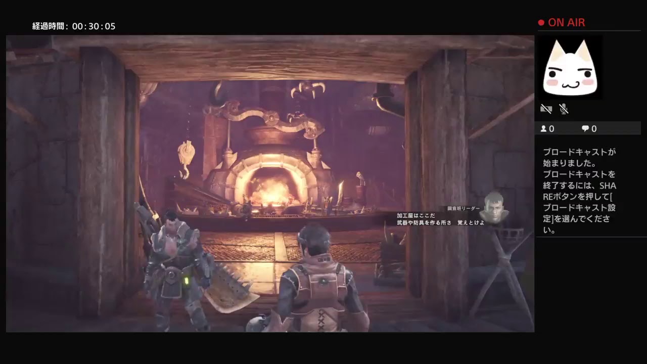 モンスターハンターワールド（ps4版）新米ハンターの初狩り