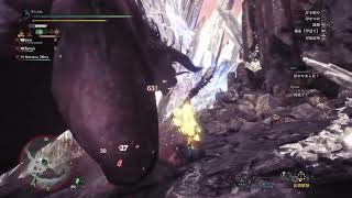 「MHW」モンスターハンターワールド #７操虫棍で普通ベヒーモスにぼこられる
