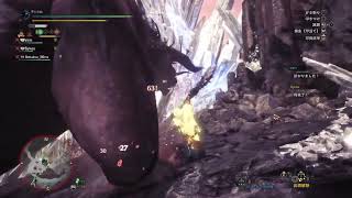 「MHW」モンスターハンターワールド #７操虫棍で普通ベヒーモスにぼこられる