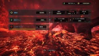 モンスターハンターワールド　MHW 極ベヒーモス　野良救難　ヘビィ賊タンク7回目　太刀・チャアク・大剣