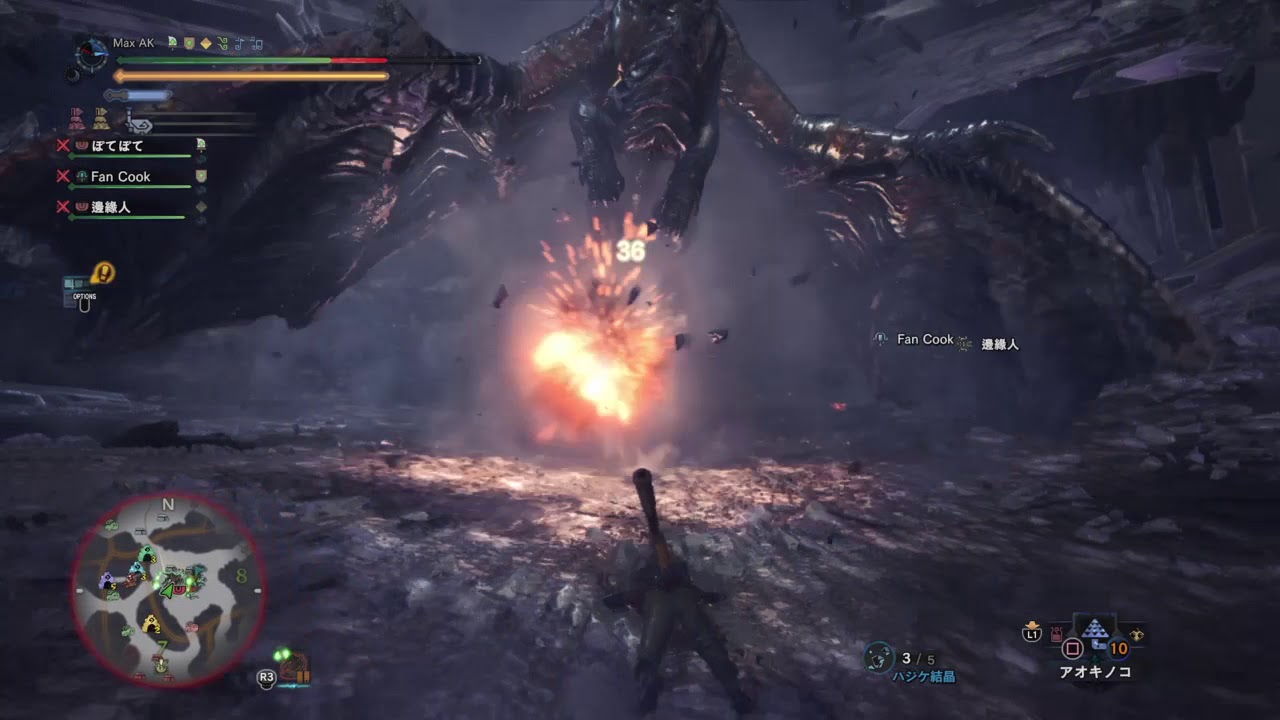 MHW:Arc Tempered Kushala Daora モンスターハンター：ワールド_歴戦王クシャルダオラ野良