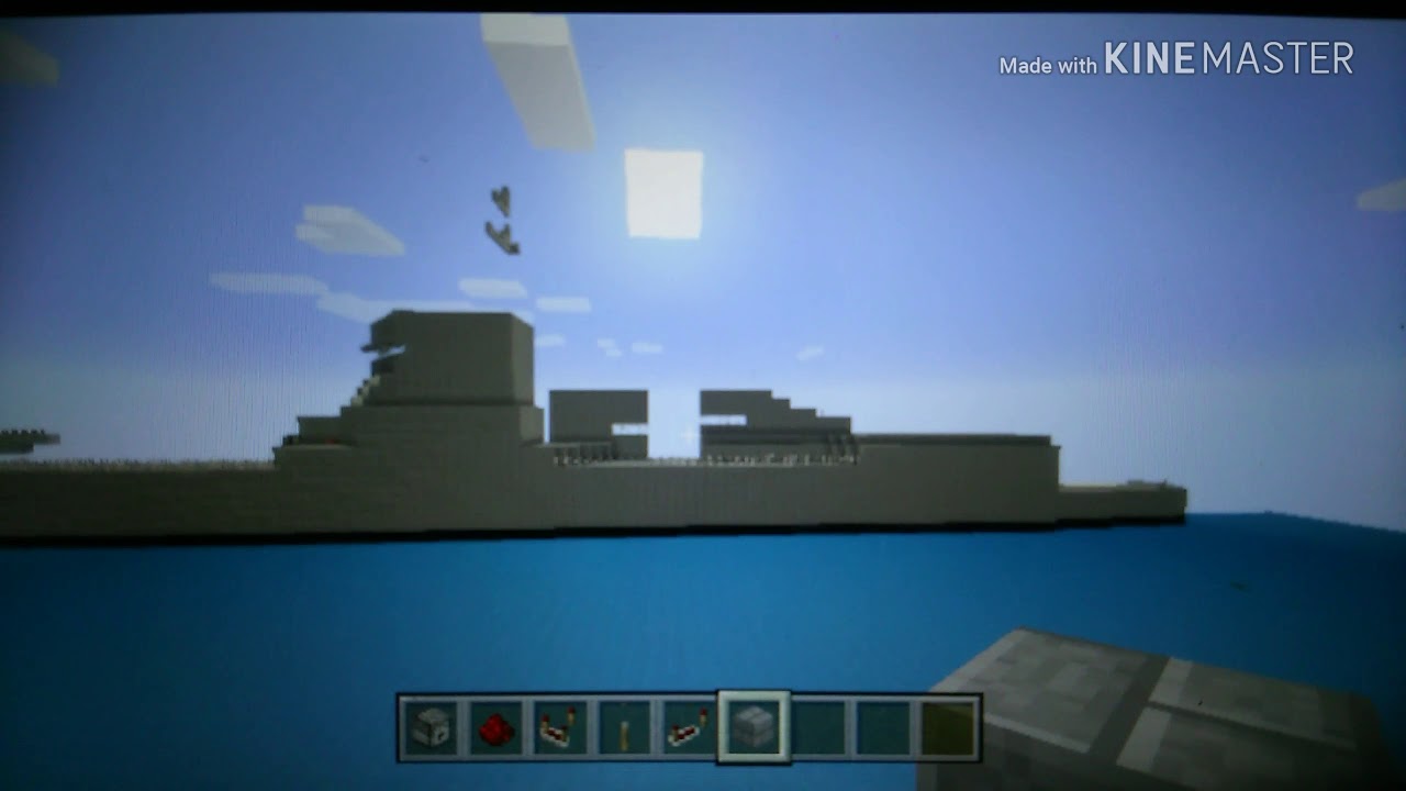 【マインクラフト軍事】part6 ざおう型ミサイルイージス艦二番ばんだいが約8割完成したので紹介します。