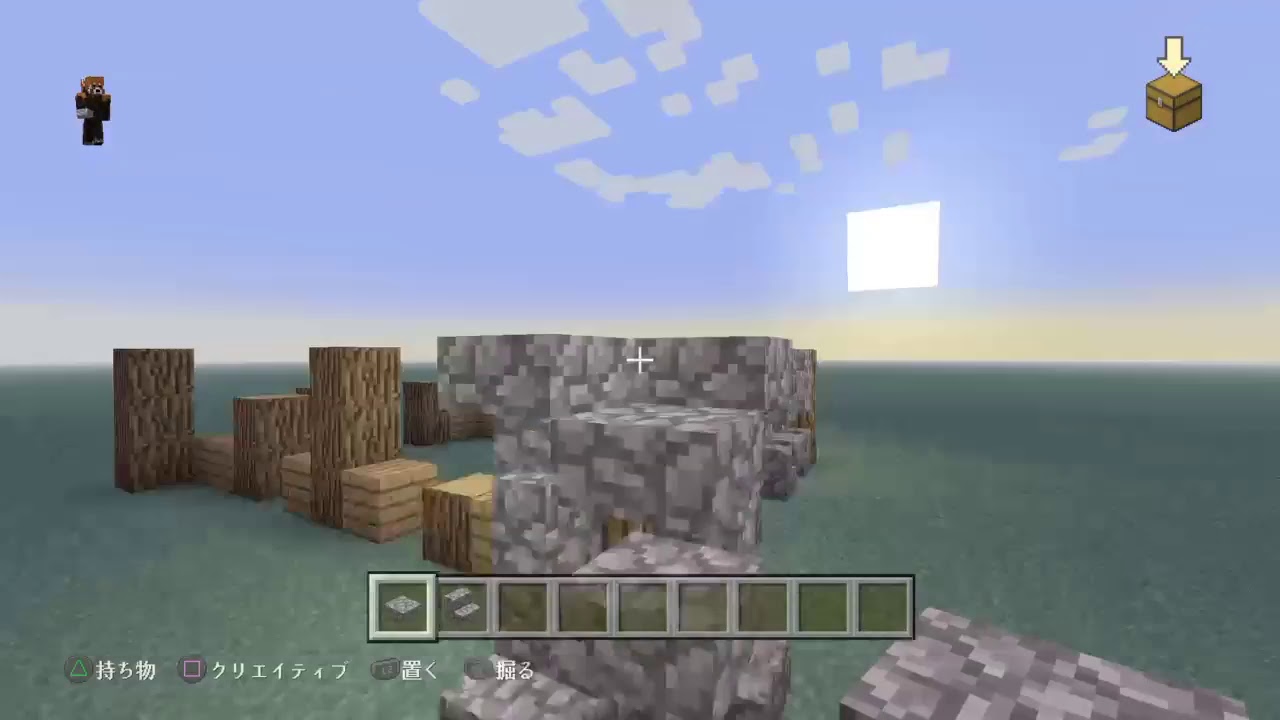 マインクラフト初心者の建築、声無し