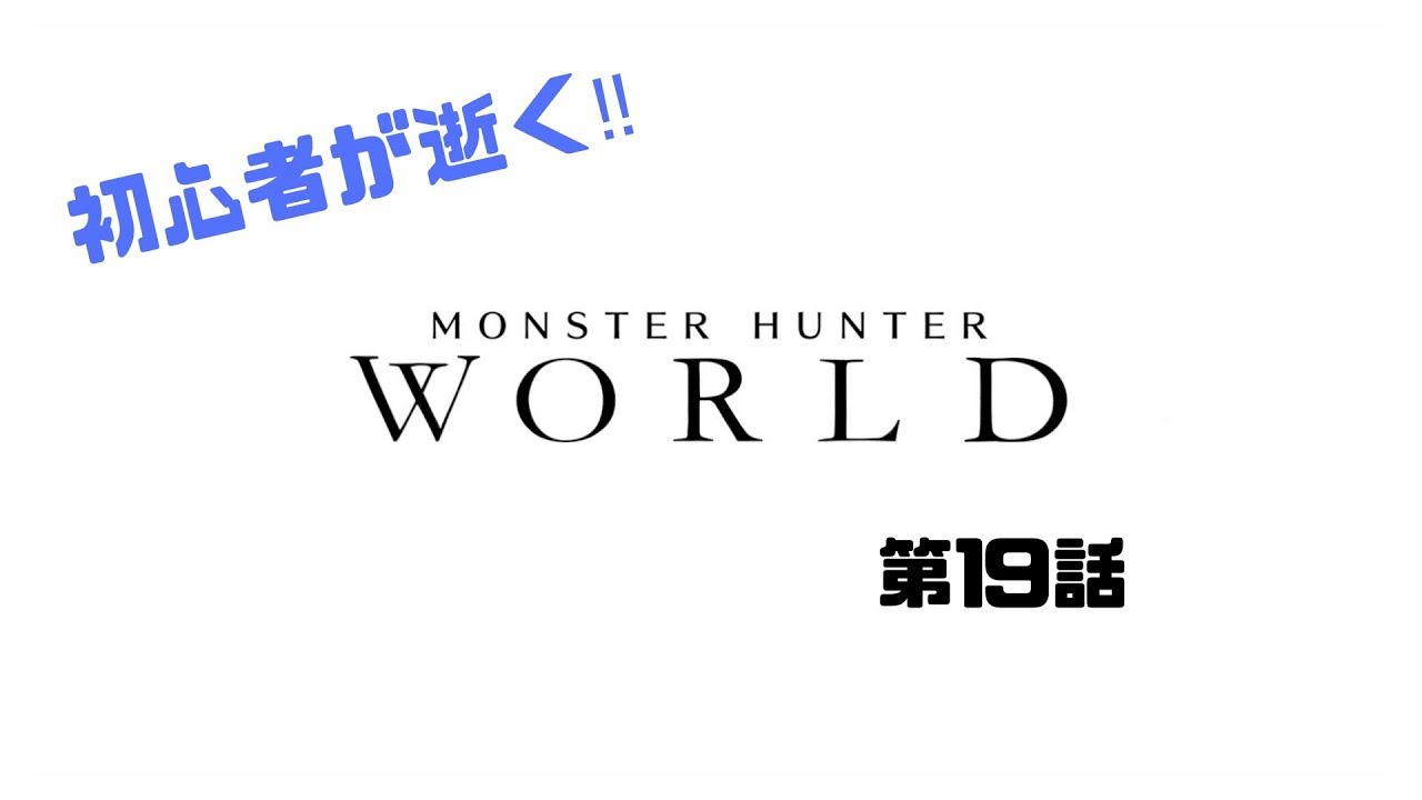 【MHW】初心者が逝く‼モンスターハンターワールド‼【第19話】