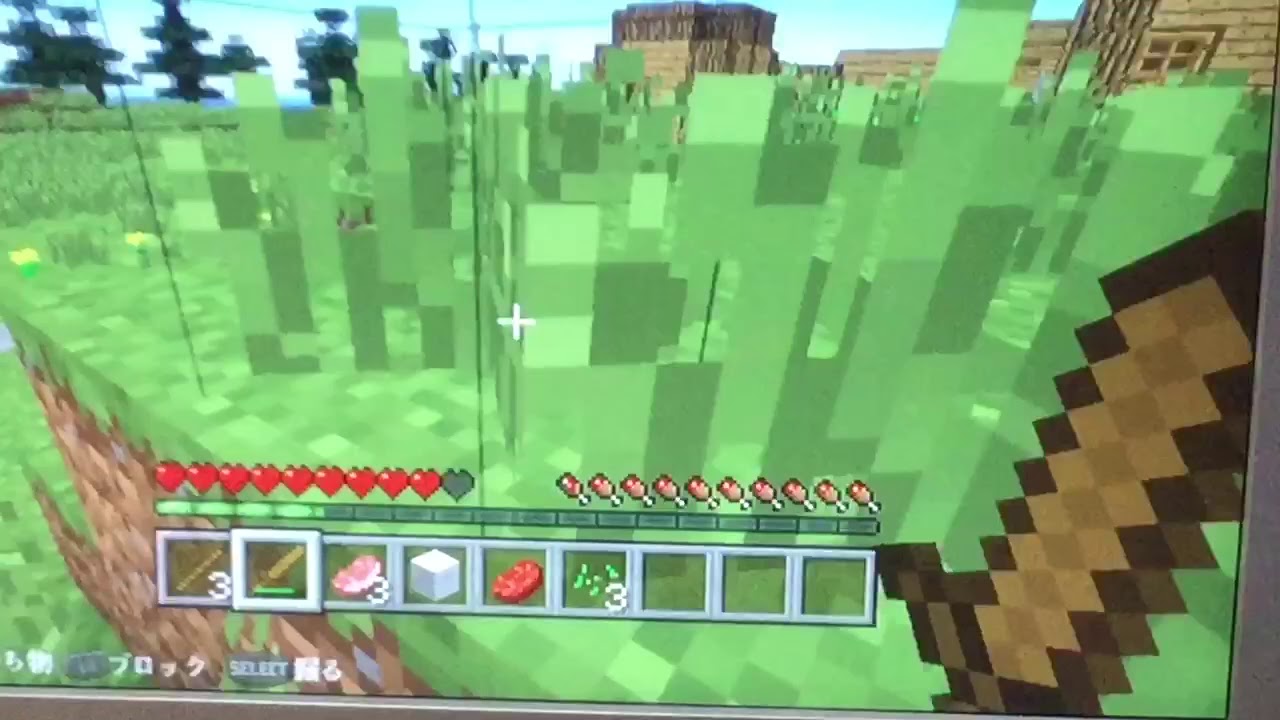 マインクラフト vita tvがpcにつながらないので直撮りでやってみたw