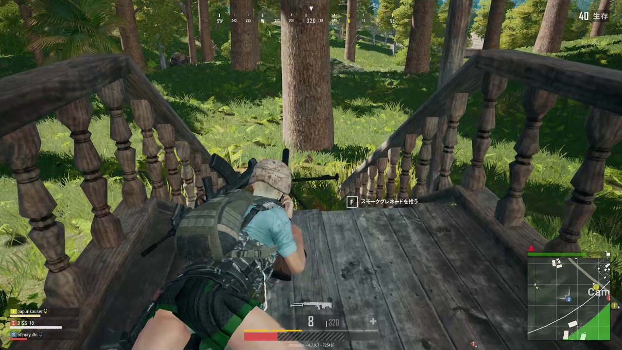 【PUBG】ぱーこ・かめさん・リーダー　ドン勝まゆ即死【女性実況】