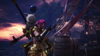 PS4 モンスターハンターワールド:任務クエスト:角の竜は砂の底★