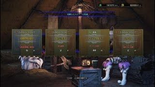 モンスターハンターワールド　極ベヒーモス　キャンプ中でクリアー