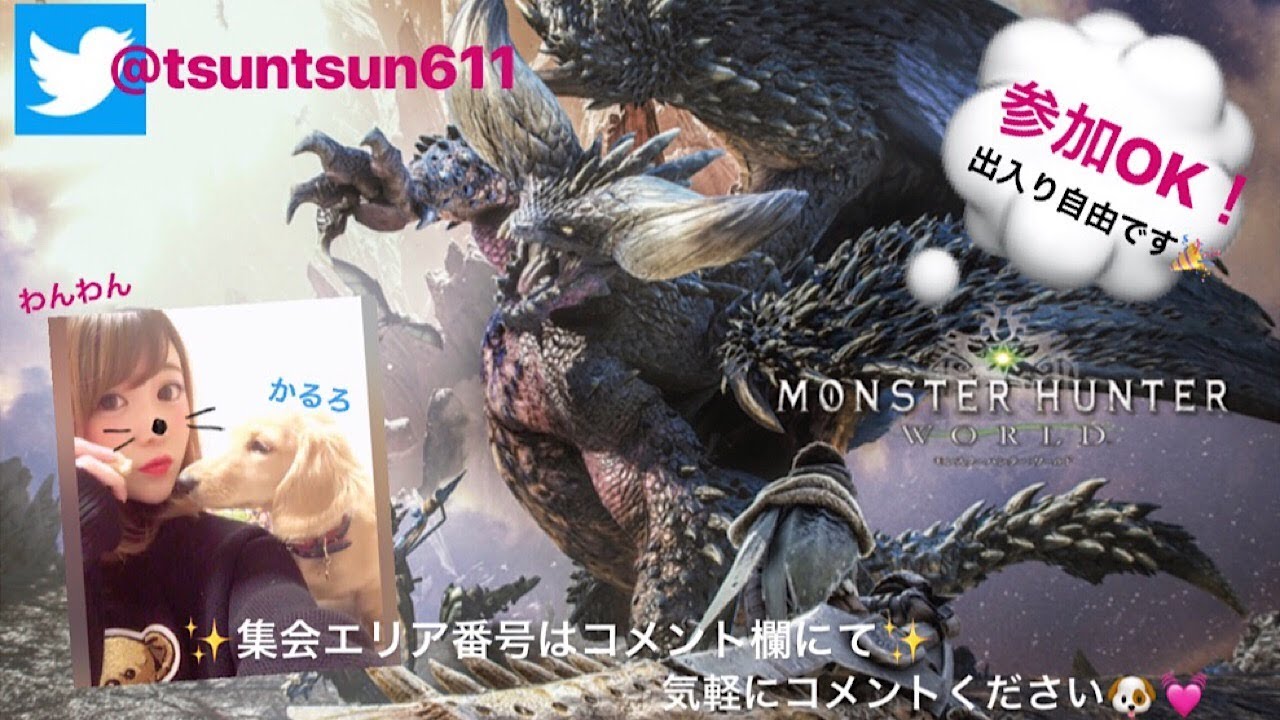 [MHW] モンハンワールド 参加ok！(歴戦王ナナ、ベヒーモス、歴戦周回など...)雑談配信～初見さんも大歓迎です♪
