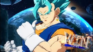 ドラゴンボール ファイターズ　世界１位ベジット　VS悟空ブルー　２段ビームソードコンボの威力高すぎ