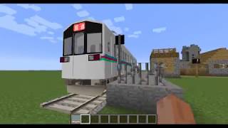 久しぶりだけどマインクラフトで電車運転してみた。