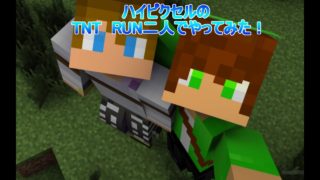 「マインクラフト」ハイピクセルのTNT　RUN二人でやってみた！