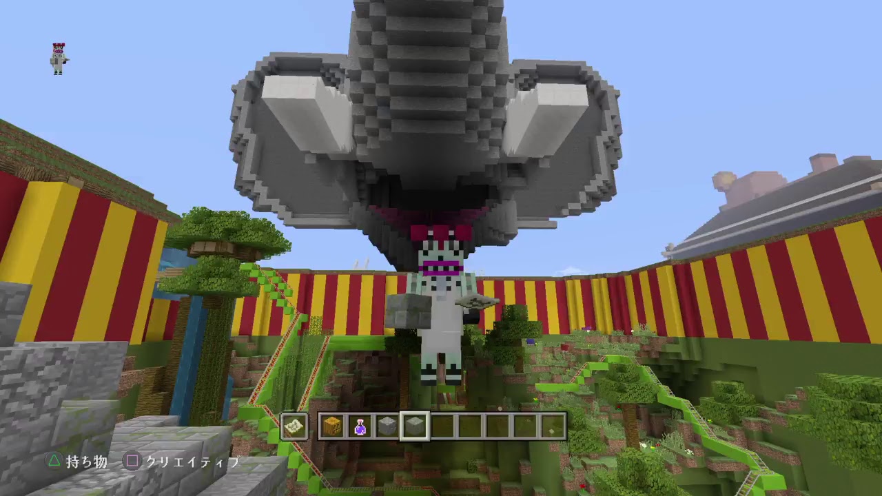 PS4[マインクラフト]オノリーランド　ジェットコースター作りやーる