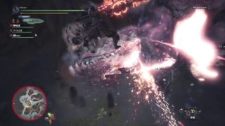 モンスターハンター：ワールド_アンジャナフ　スラッシュアックス　三連属性解放突き