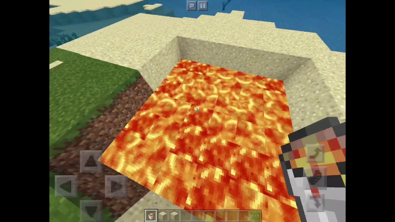 マインクラフト PE 砂地獄の作り方！ (パック使用)