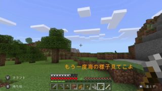はじめてのマインクラフト＃５【SWITCH】のんびりまったりほのぼの生活～魚釣りをするぞ前編