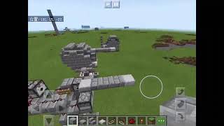 [マインクラフトbe軍事部]新型速射単装砲MG-18作り方(説明必読)