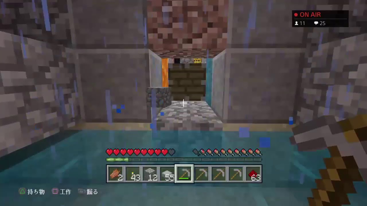 PS4 版　夜行性縛りのマインクラフトpert60