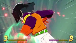 ドラゴンボール ファイターズ　世界最強１７号　電撃コンボ連発　これがプロ…この動きは異次元