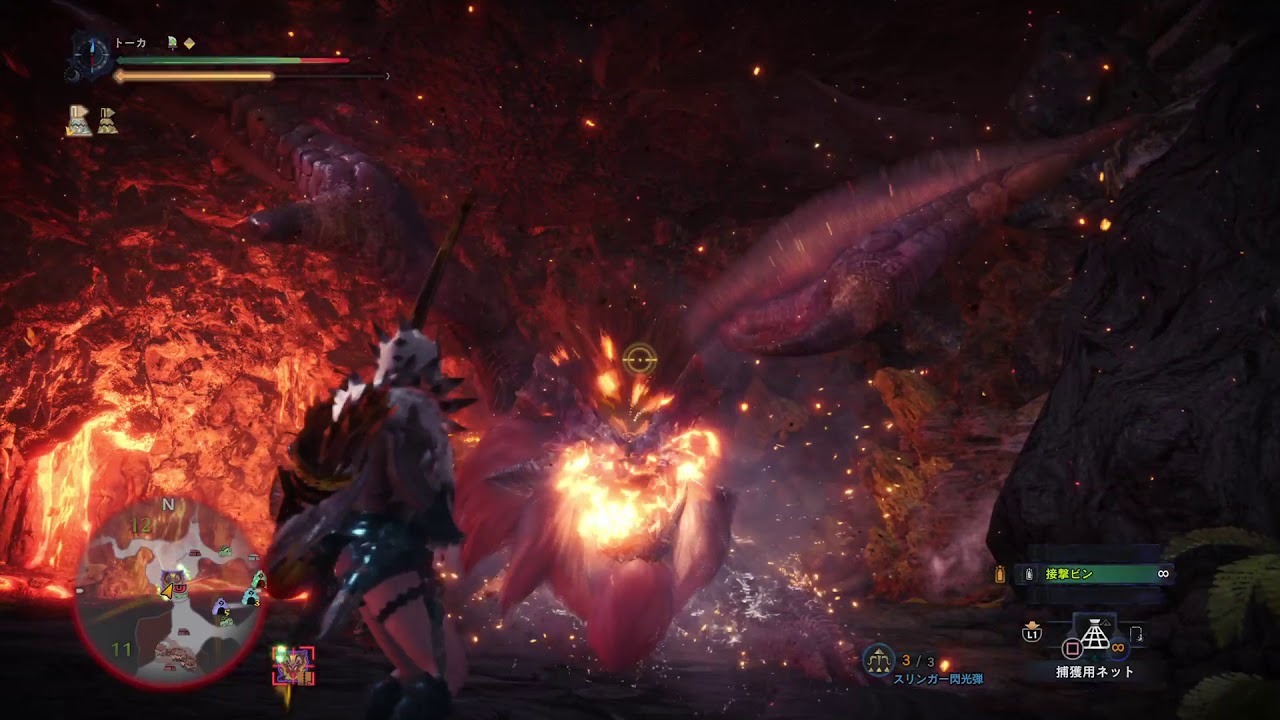 モンスターハンター：ワールド歴戦テオ　弓ソロ1分45秒