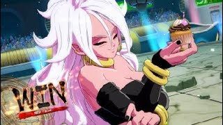 ドラゴンボール ファイターズ　世界１位人造人間２１号　悟空（黒髪）の超元気玉　純粋ブウに避けられると…
