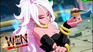ドラゴンボール ファイターズ　世界１位人造人間２１号　悟空（黒髪）の超元気玉　純粋ブウに避けられると…