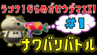 【スプラトゥーン２】ランク１からめざせウデマエＸ！#1【ナワバリバトル】