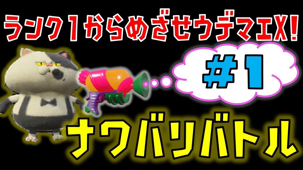 【スプラトゥーン２】ランク１からめざせウデマエＸ！#1【ナワバリバトル】