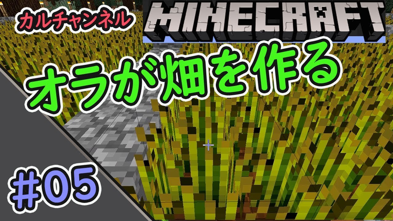 ハスキーボイスとイケボのマインクラフト#05【カルクラ】おらが畑を作る