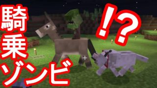【マイクラ】新種ゾンビに襲われる！？【マインクラフト】